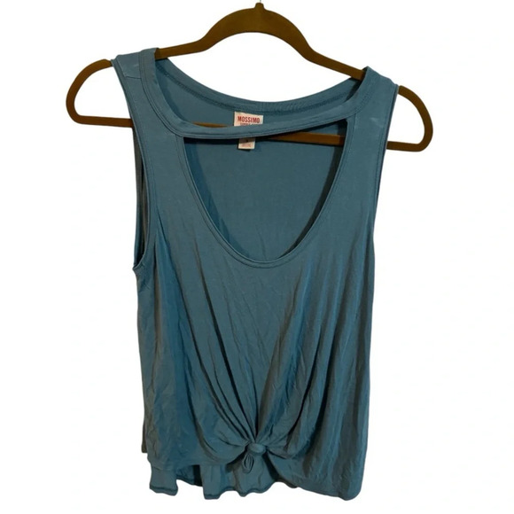 Mossimo Tie Knot Cut Out Tank - Picture 1 of 6